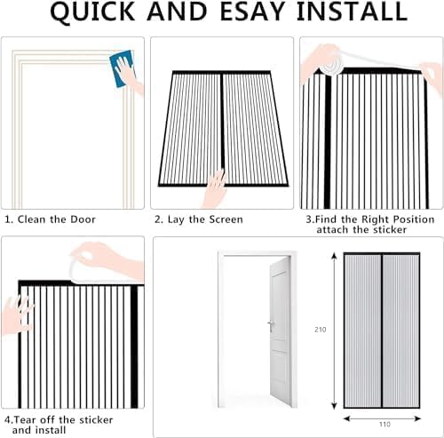 Magnetic Mosquito Net for Door - Image 3